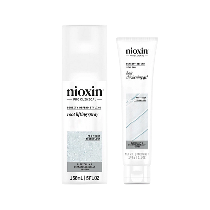 Set styling density defend - spray pentru fixare si volum 150ml, gel pentru fixare si definire 140ml