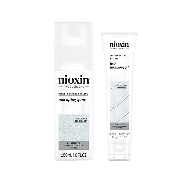Set styling density defend - spray pentru fixare si volum 150ml, gel pentru fixare si definire 140ml