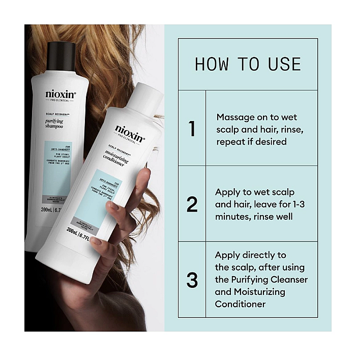 Set anti-matreata scalp recovery - sampon 200ml, balsam 200ml, ser tratament leave-in 100ml