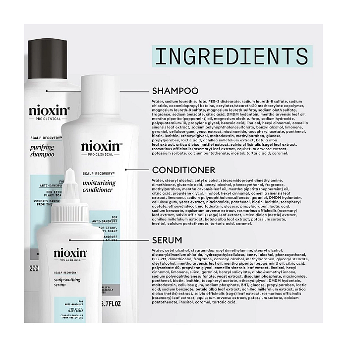 Set anti-matreata scalp recovery - sampon 200ml, balsam 200ml, ser tratament leave-in 100ml