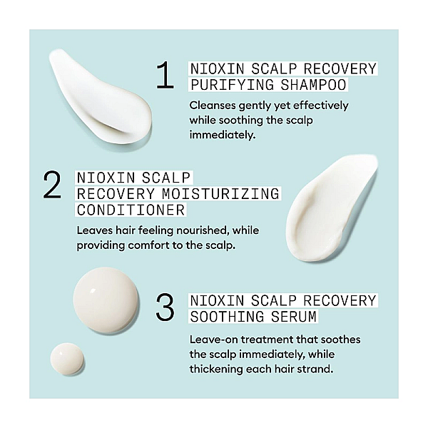Set anti-matreata scalp recovery - sampon 200ml, balsam 200ml, ser tratament leave-in 100ml