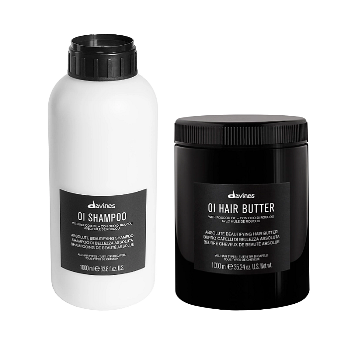 Set pentru hidratarea si stralucirea parului oi - sampon 1000ml, unt de par 1000ml