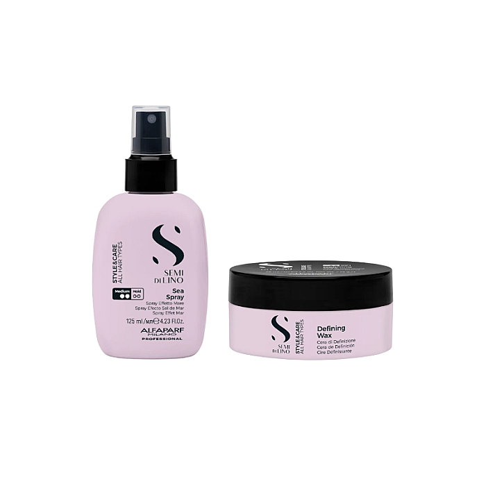Pachet styling style&care - spray efect marin 125ml, ceara definire 75ml