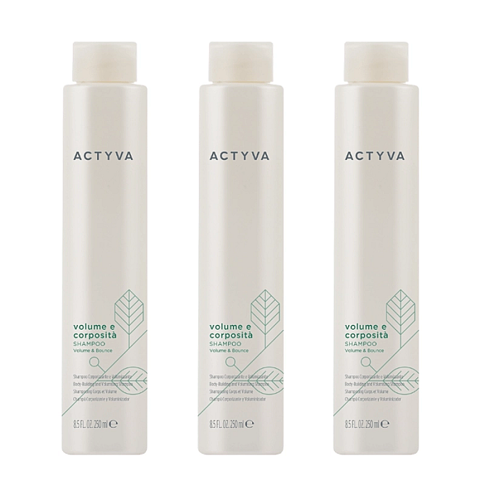 Pachet 3 x sampon pentru volum new actyva volume e corposita 250ml