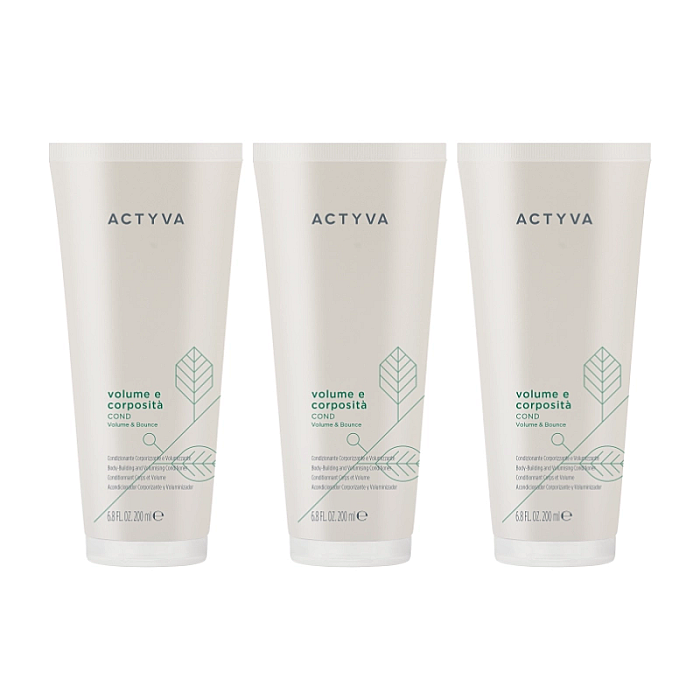 Pachet 3 x balsam pentru volum new actyva volume e corposita 200ml