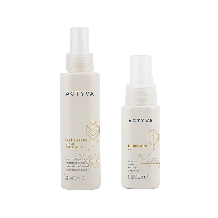 Pachet pentru toate tipurile de par new actyva bellessere - tratament hidratant 125ml, ulei 50ml