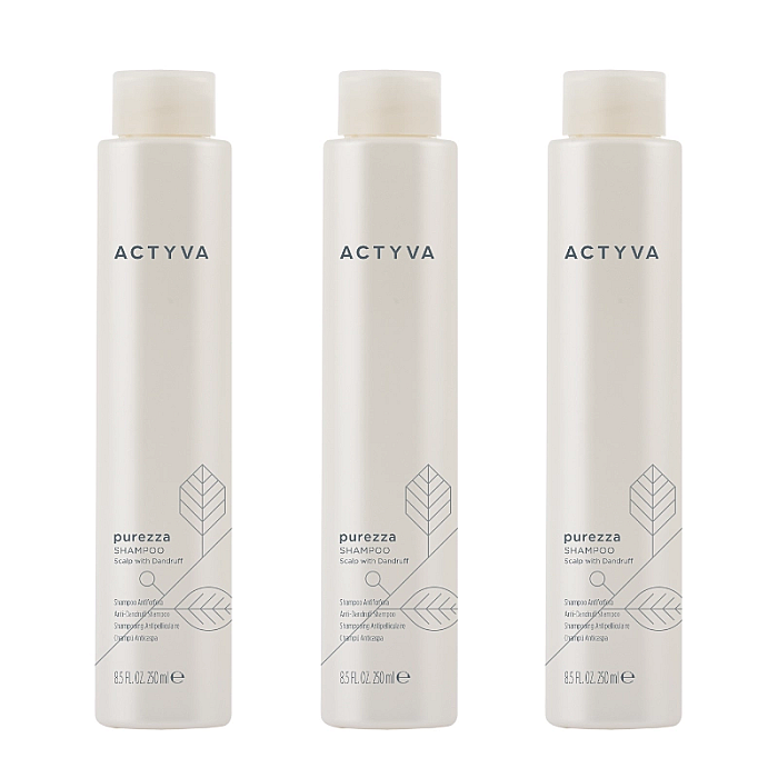 Pachet 3 x sampon anti-matreata new actyva purezza 250ml