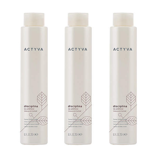 Pachet 3 x sampon pentru disciplinarea parului new actyva disciplina velian 250ml