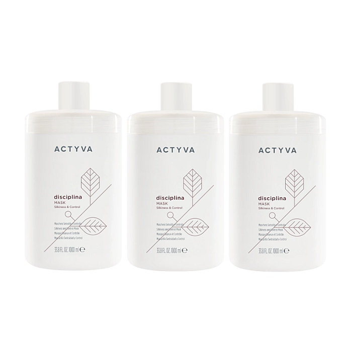 Pachet 3 x masca pentru disciplinarea parului new actyva disciplina velian 1000ml