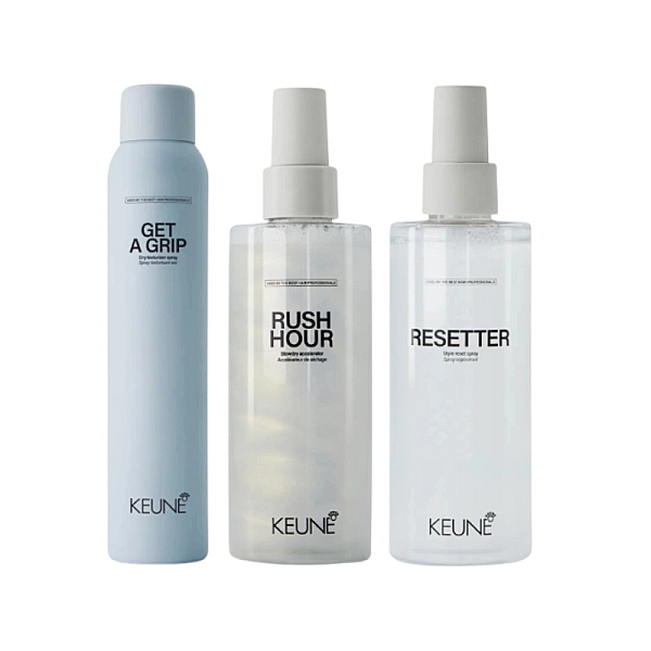 Pachet styling - spray uscare rush hour 200ml, spray resetter 200ml, spray uscat get a grip 200ml