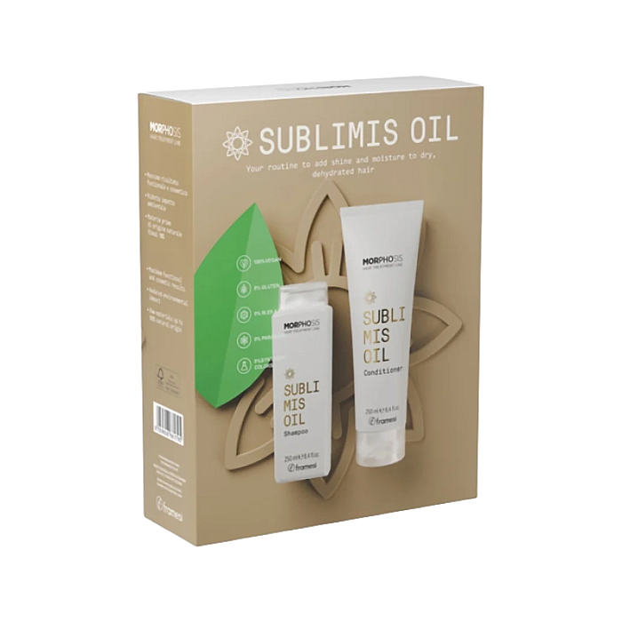 Set hidratant pentru par uscat sublimis oil - sampon 250m, balsam 250ml