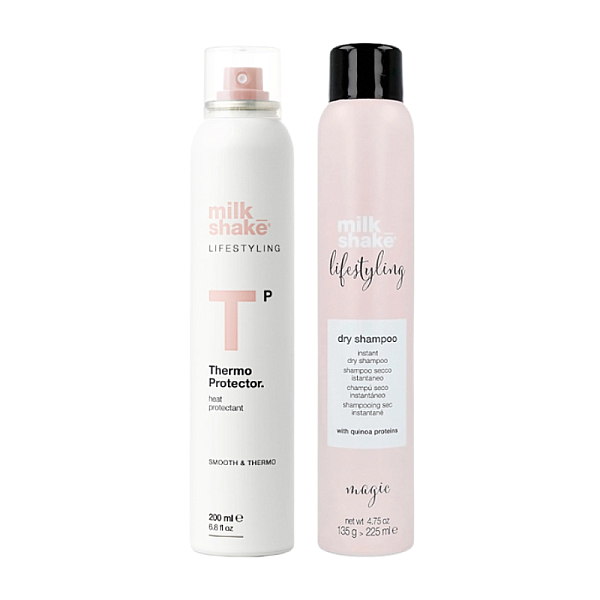 Pachet styling - protectie termica 200ml, sampon uscat 225ml