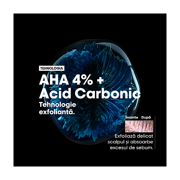 Sampon profesional pentru scalp gras cu 4% aha serie expert scalp advanced