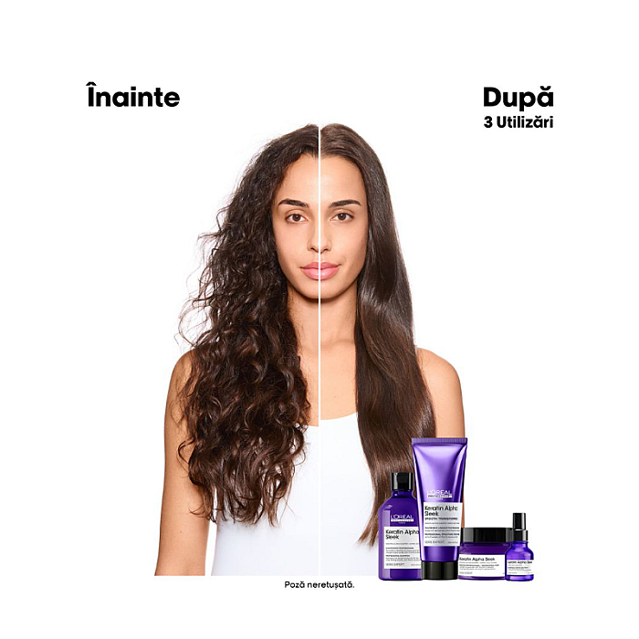 Crema-tratament profesionala pentru par matasos Serie Expert Keratin Alpha Sleek 