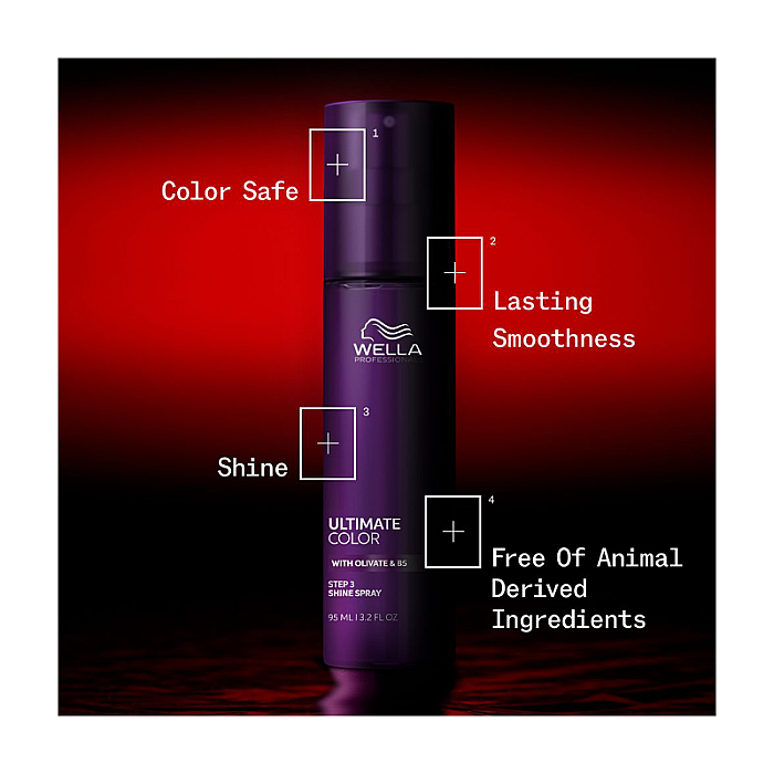 Spray de stralucire si netezire pentru par vopsit Shine Spray Ultimate Color