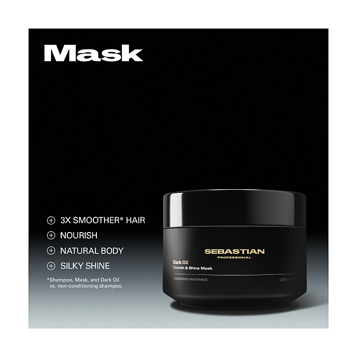 Masca pentru par matasos si stralucitor Dark Oil Smooth & Shine