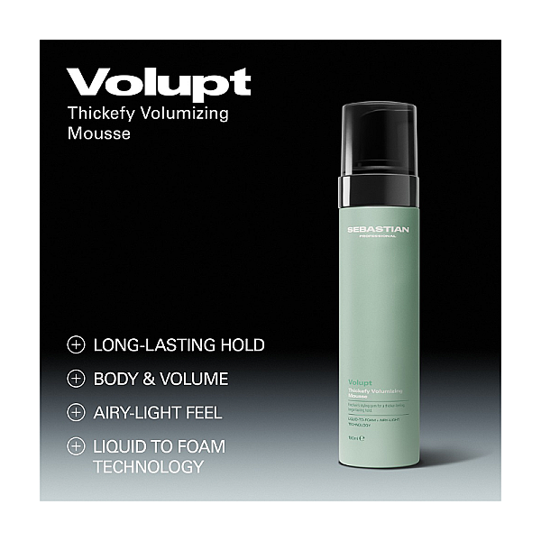 Spuma de par pentru volum si fixare usoara Volupt Thickefy Volumizing Mousse