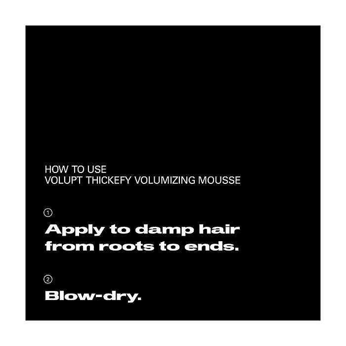 Spuma de par pentru volum si fixare usoara Volupt Thickefy Volumizing Mousse