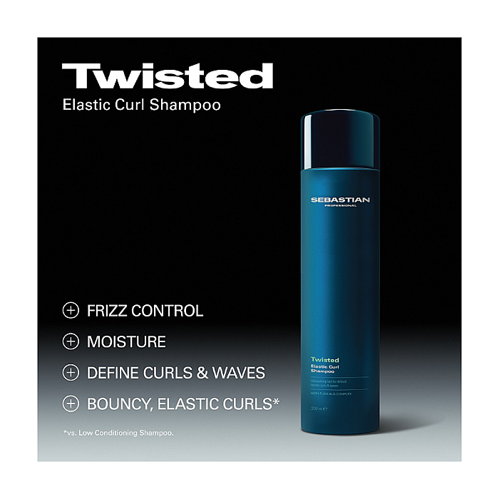 Sampon hidratant pentru par cret si ondulat cu efect anti-frizz Twisted Elastic Curls