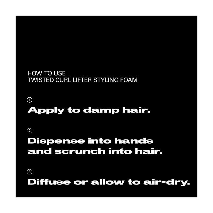 Spuma pentru par cret si ondulat cu efect anti-frizz pentru definirea buclelor Twisted Curl Lifter