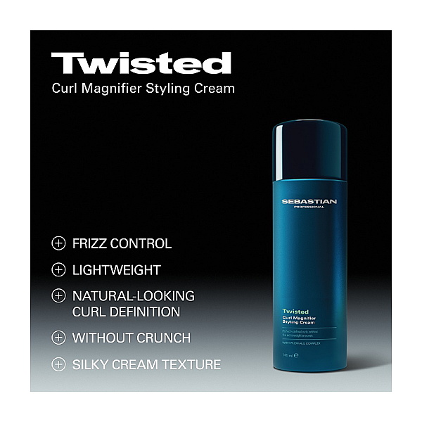 Crema de styling pentru par cret si ondulat cu efect anti-frizz Twisted Curl Magnifier