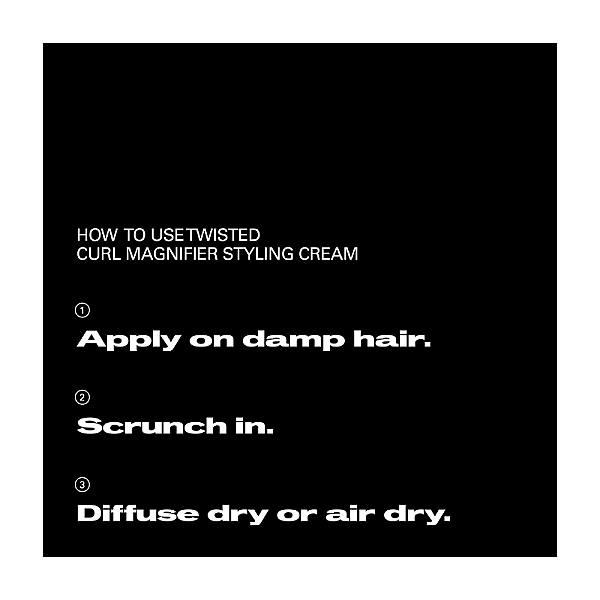Crema de styling pentru par cret si ondulat cu efect anti-frizz Twisted Curl Magnifier