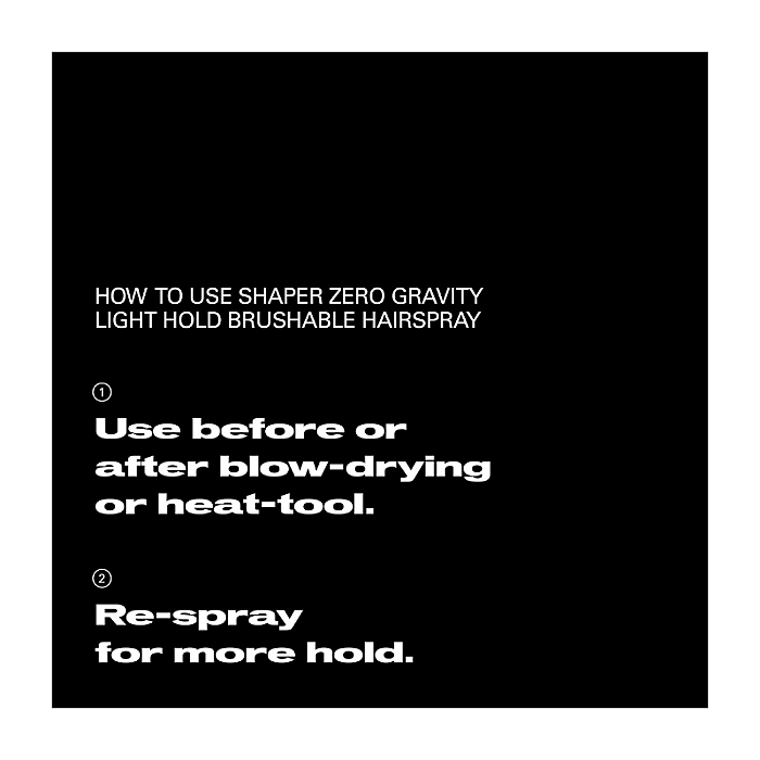 Fixativ cu fixare usoara Zero Gravity Shaper Light Hold pentru par fin