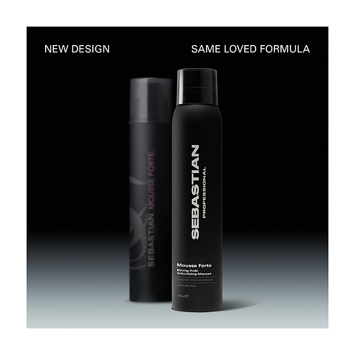 Spuma de volum pentru par ondulat si cret cu fixare puternica si protectie termica Mousse Forte Strong Hold