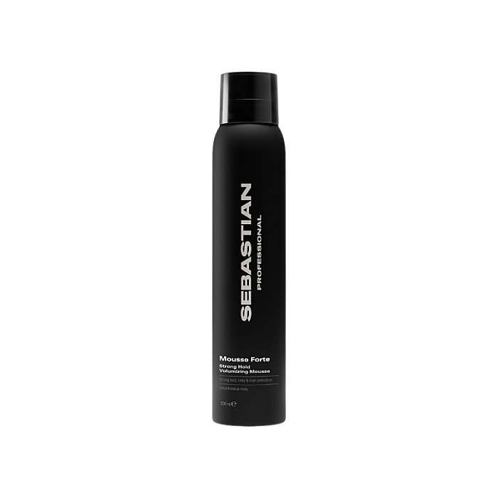 Spuma de volum pentru par ondulat si cret cu fixare puternica si protectie termica Mousse Forte Strong Hold