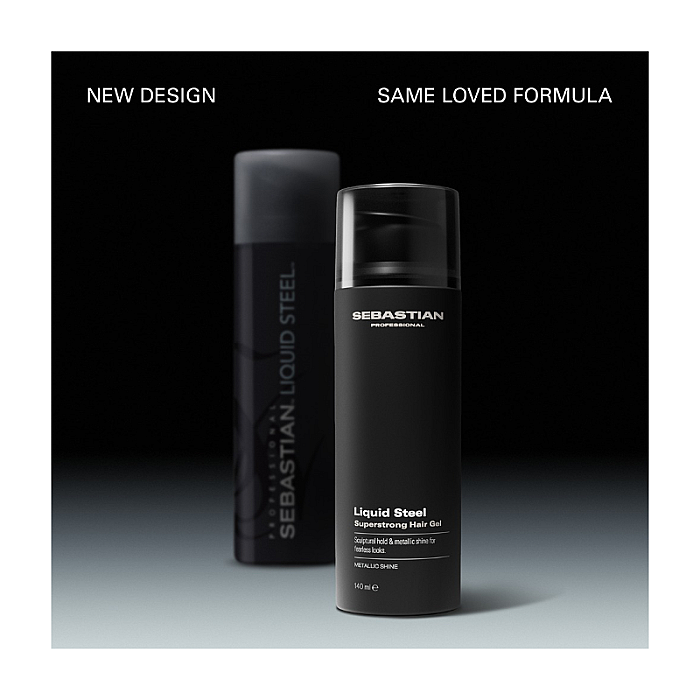 Gel de par pentru fixare puternica cu efect metalic Liquid Steel Superstrong