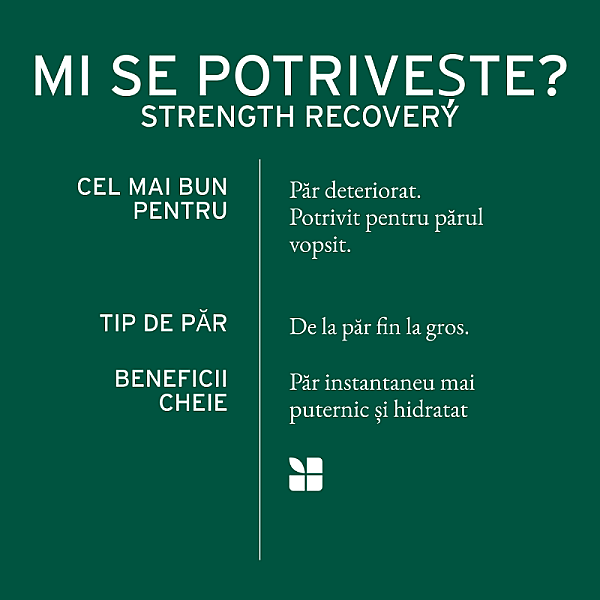 Masca intens hidratanta pentru par deteriorat Strength Recovery