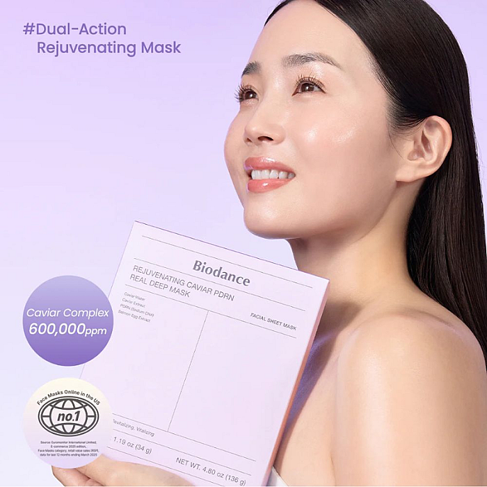 Masca cu PDRN si extract de caviar Rejuvenating Caviar PDRN Real Deep Mask