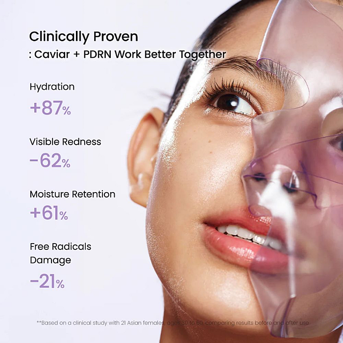 Masca cu PDRN si extract de caviar Rejuvenating Caviar PDRN Real Deep Mask