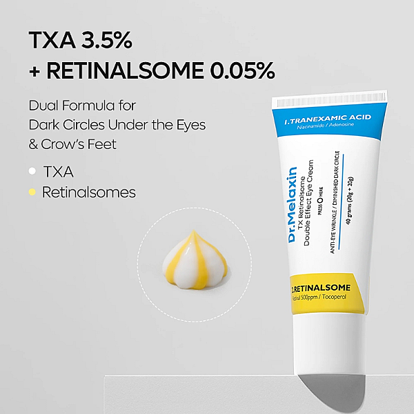 Crema anti-rid pentru ochi cu Retinal si TranEX-1