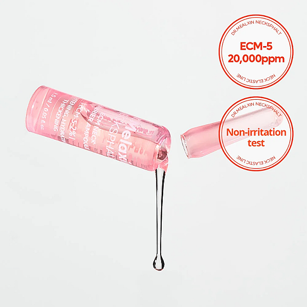 Fiole anti-rid cu efect de lifiting pentru gat cu ECM-5 si Liposome Peptide