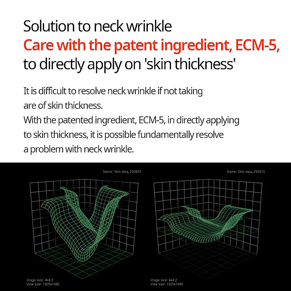Fiole anti-rid cu efect de lifiting pentru gat cu ECM-5 si Liposome Peptide