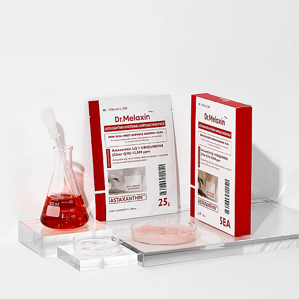 Masca pentru luminozitate si uniformizare, Coenzima Q10 si Astaxanthin