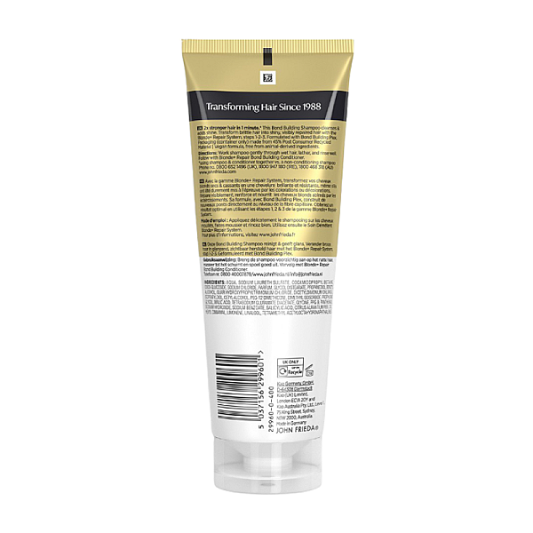 Sampon pentru par blond degradat Blonde + Repair Bond Building