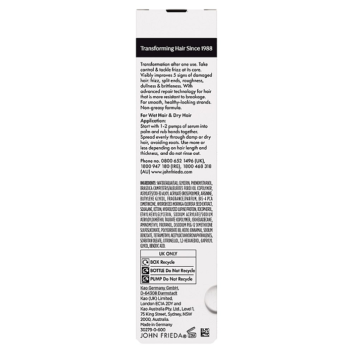 Ser reparator anti-frizz Frizz Ease The Rescuer Miraculous Recovery