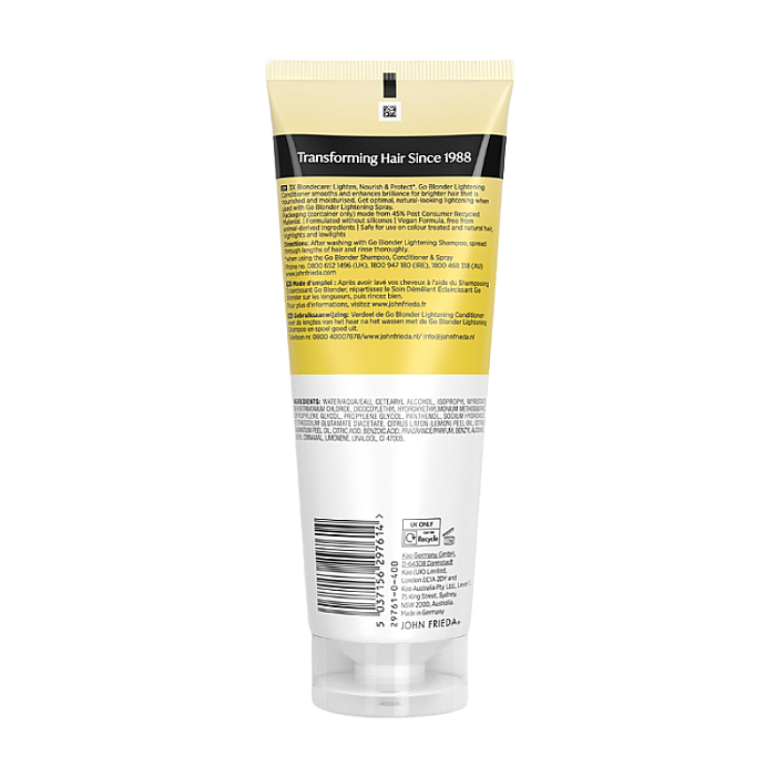 Balsam iluminator pentru par blond Go Blonder