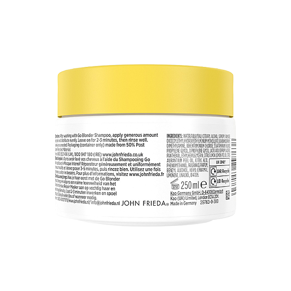 Masca reparatoare intensiva pentru par blond Go Blonder
