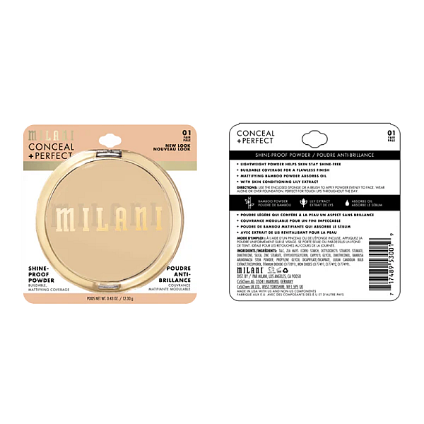 Pudra compacta anti-sebum Conceal + Perfect
