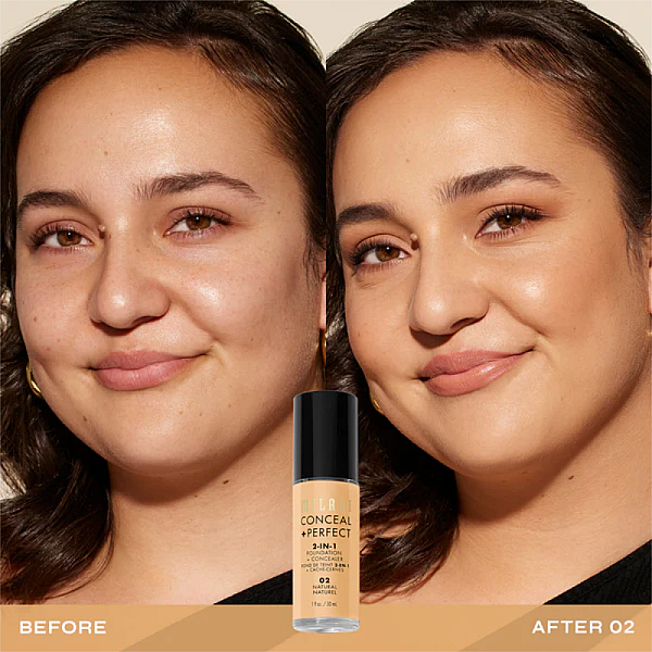 Fond de ten Conceal + Perfect 2-in-1 Foundation + Concealer