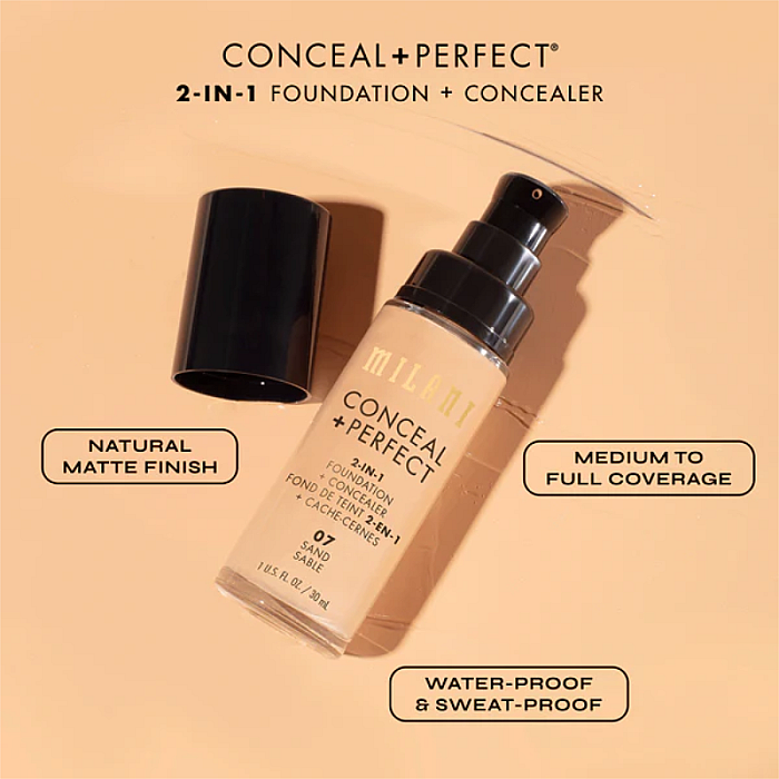 Fond de ten Conceal + Perfect 2-in-1 Foundation + Concealer