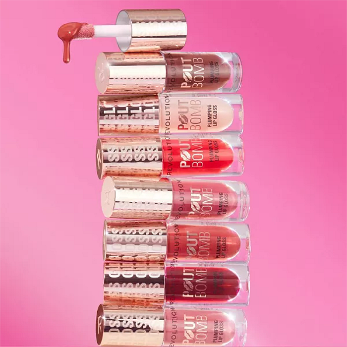 Luciu de buze cu efect de volum Plumping Pout Bomb