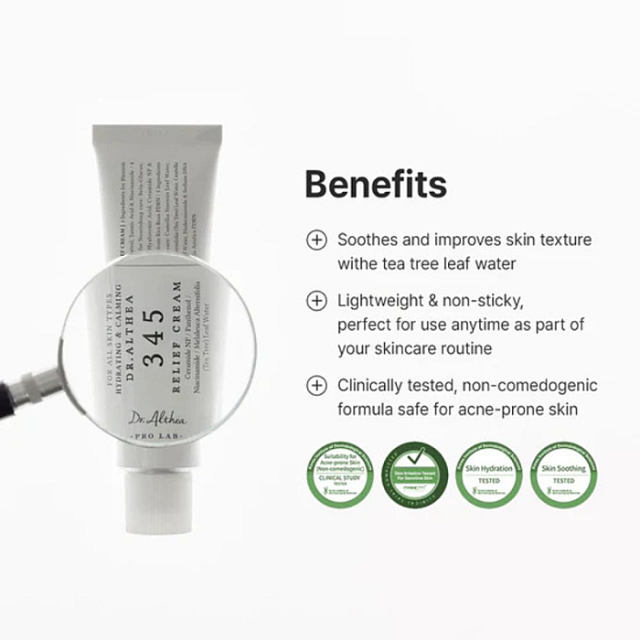 Crema faciala cu efect calmant 345 Relief Cream