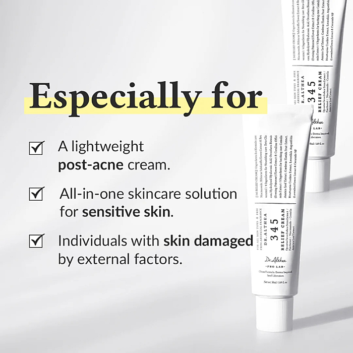 Crema faciala cu efect calmant 345 Relief Cream