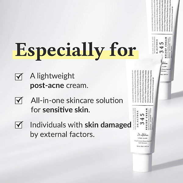 Crema faciala cu efect calmant 345 Relief Cream