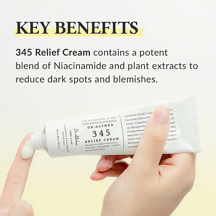 Crema faciala cu efect calmant 345 Relief Cream