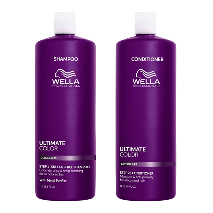 Pachet hidratare pentru par vopsit Ultimate Color - Sampon 1000ml, Balsam 1000ml